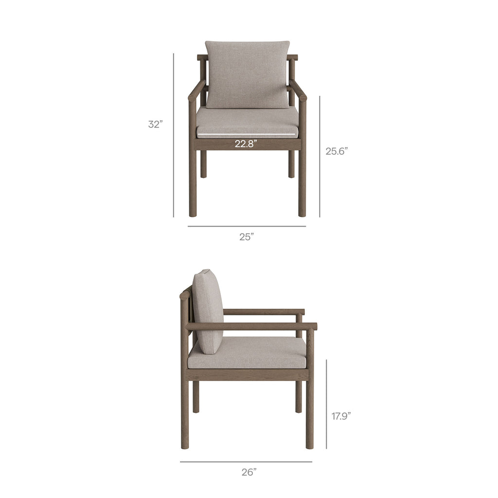 Melany 7 Piece Outdoor Teak Dining Set