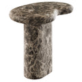 Vanessa Outdoor Faux Marble Side Table