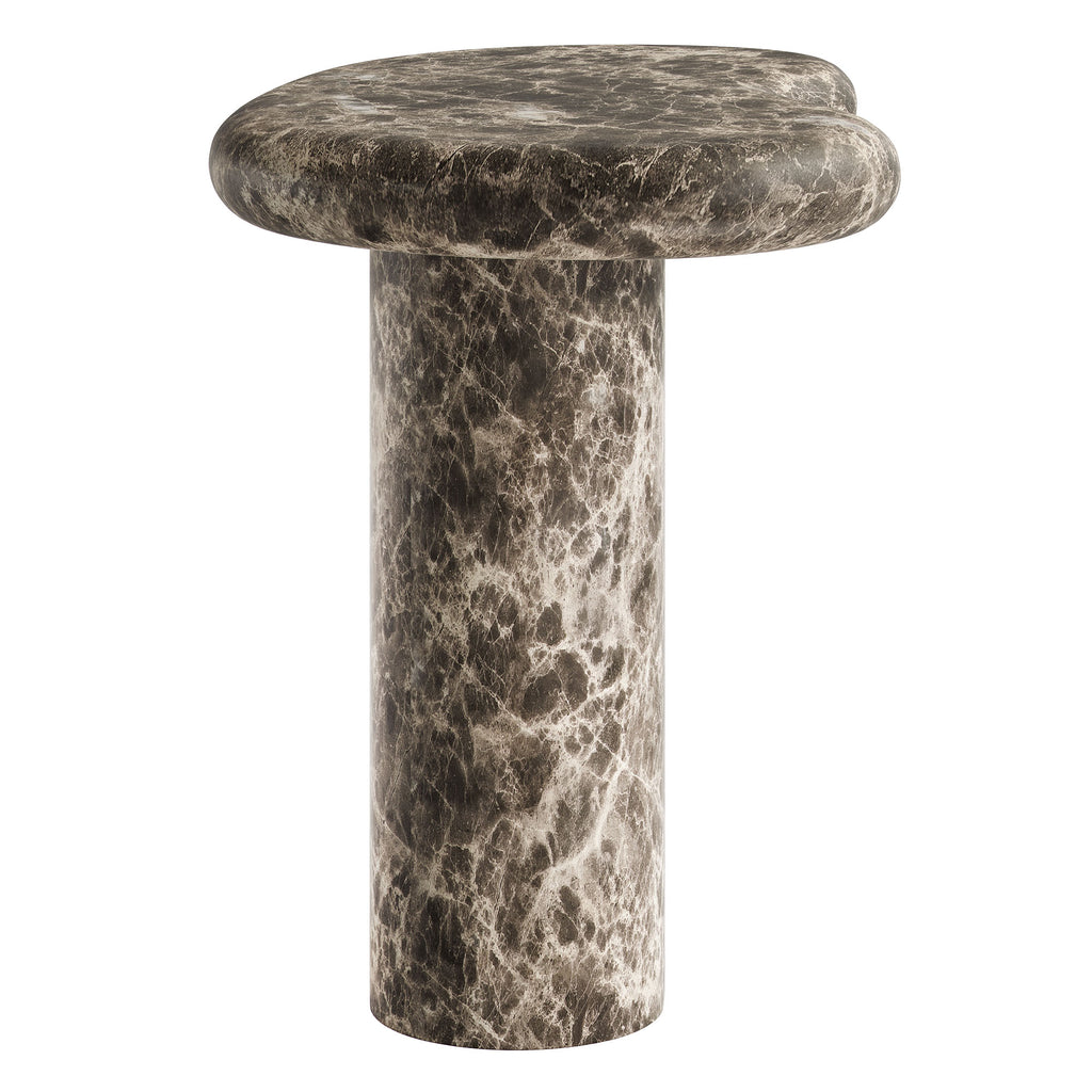 Vanessa Outdoor Faux Marble Side Table
