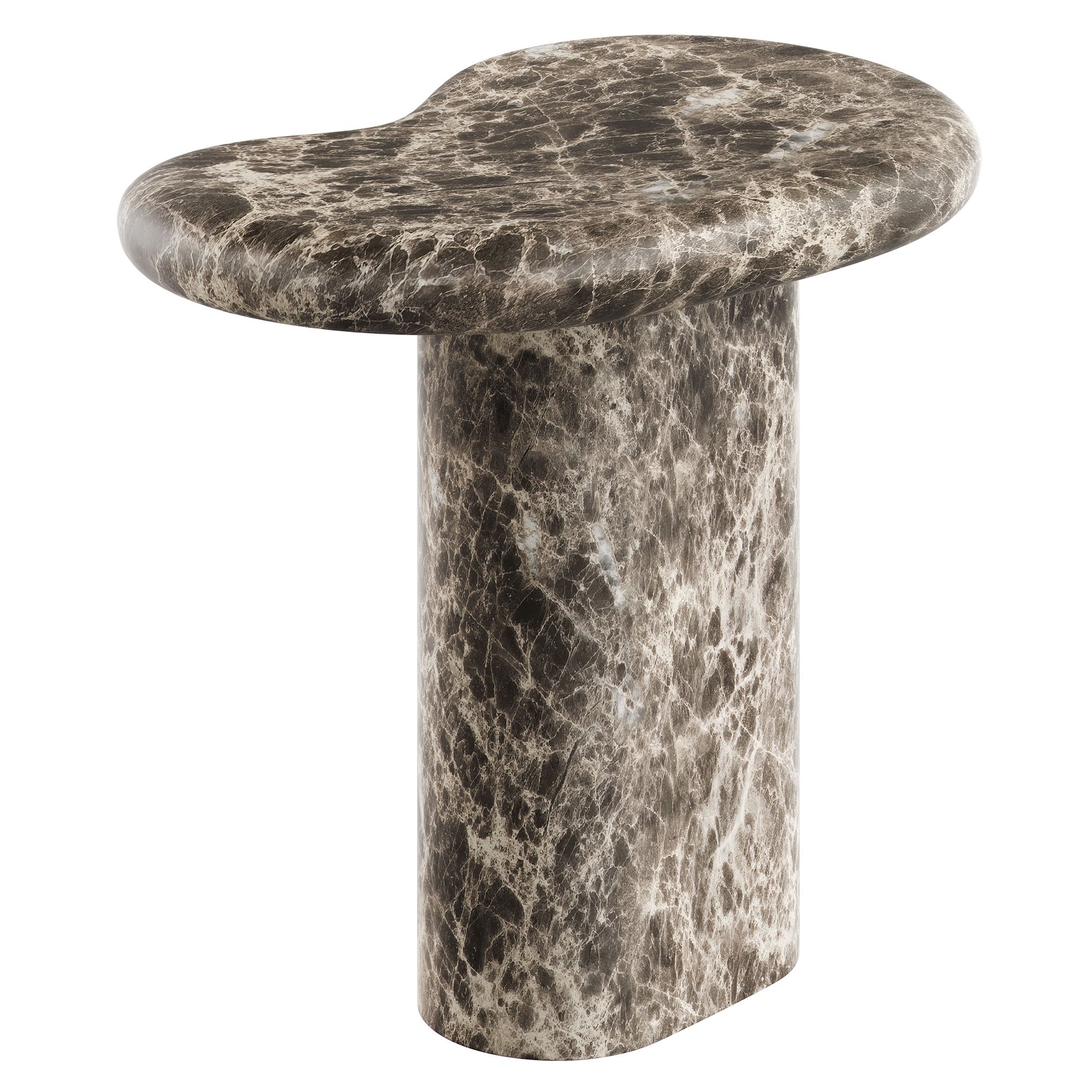 Vanessa Outdoor Faux Marble Side Table
