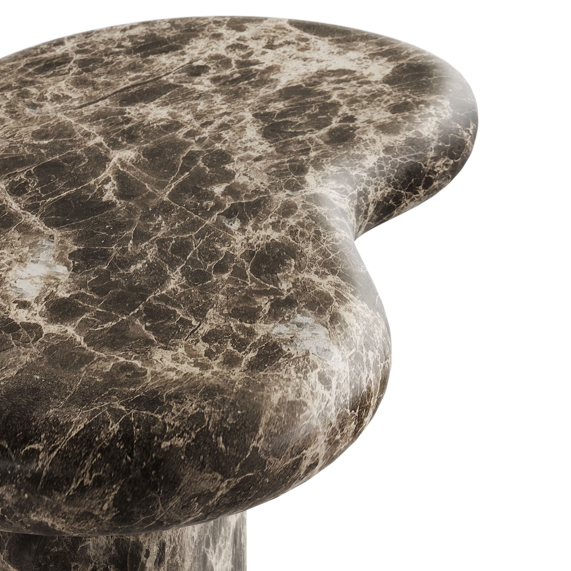 Vanessa Outdoor Faux Marble Side Table
