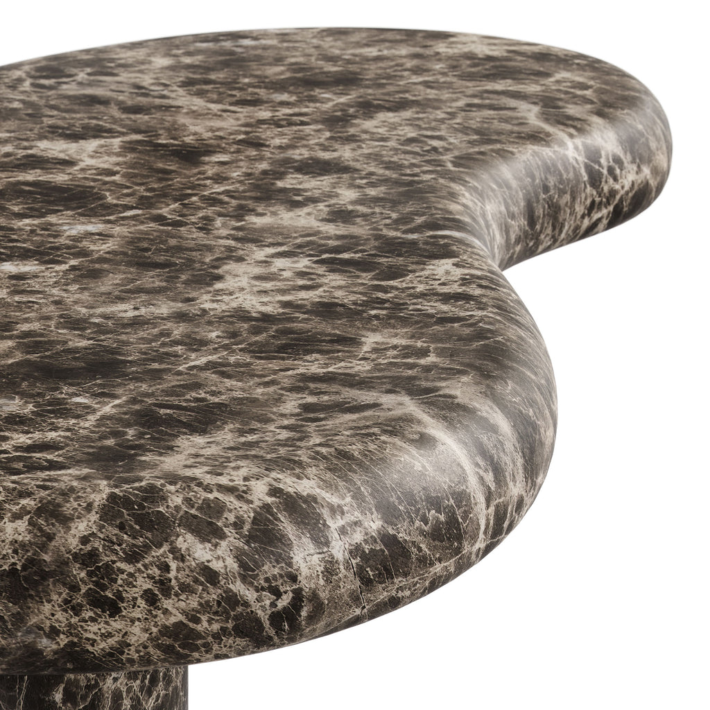 Vanessa Outdoor Faux Marble Coffee Table