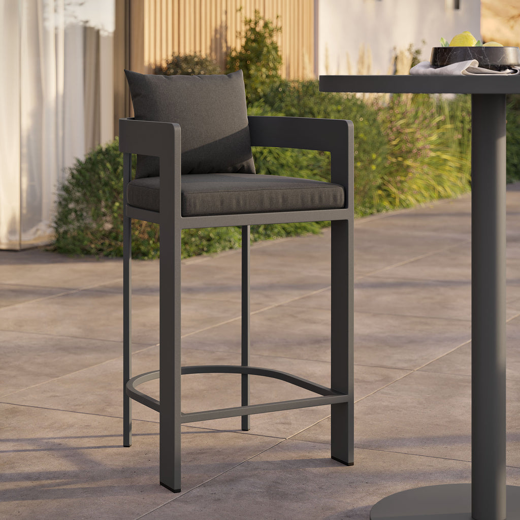Tulsa Outdoor Aluminum Bar Stool