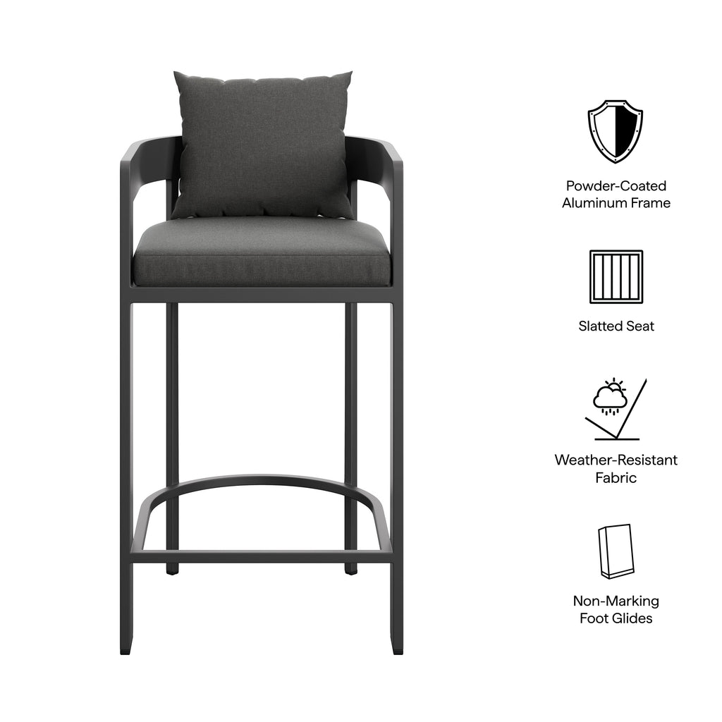 Tulsa Outdoor Aluminum Bar Stool