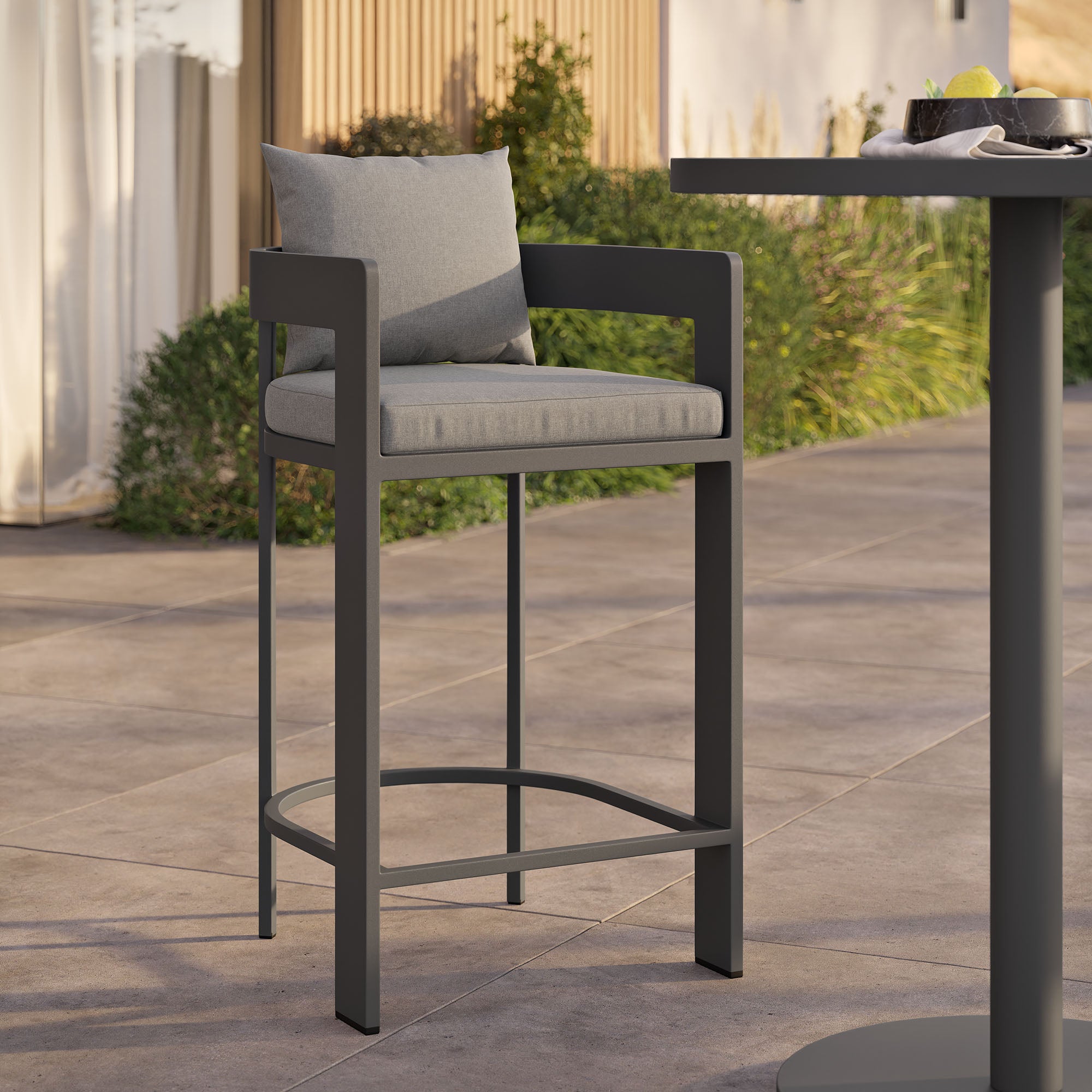 Tulsa Outdoor Aluminum Bar Stool