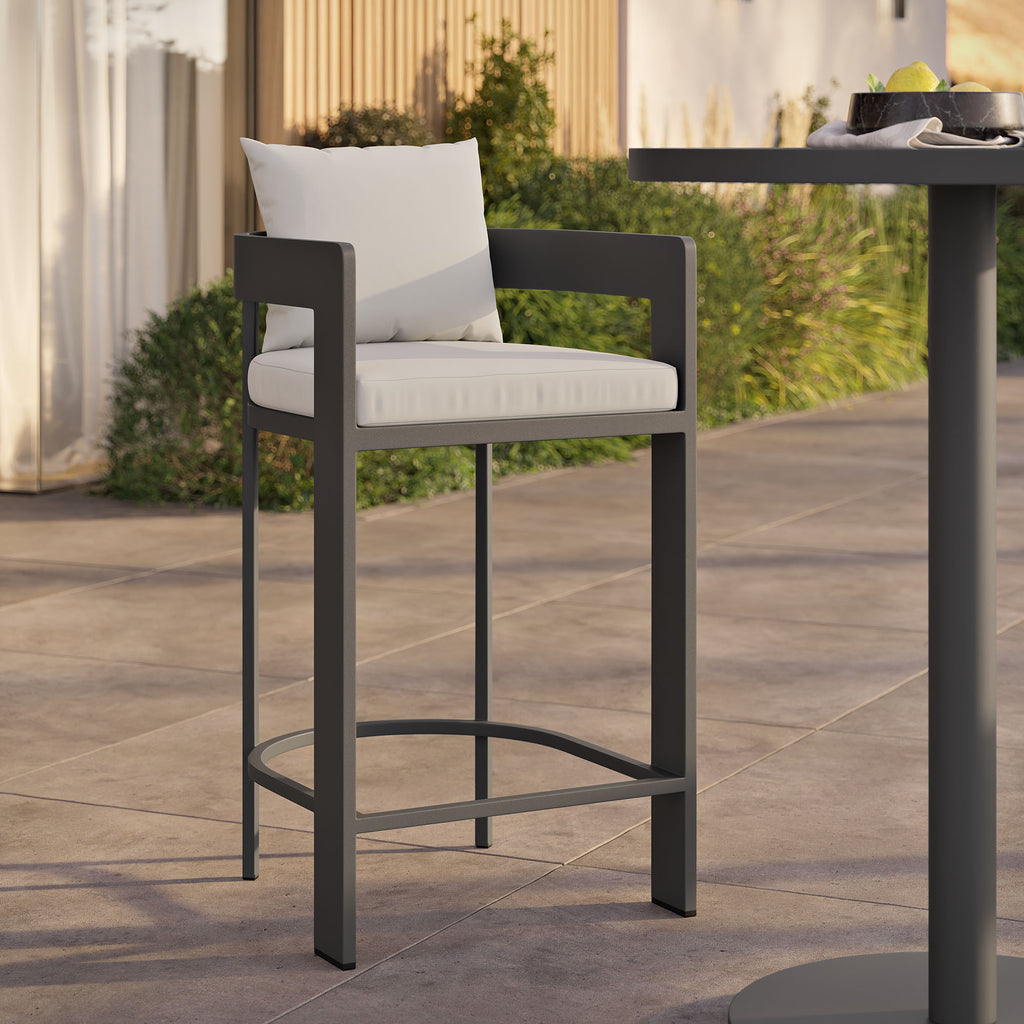 Tulsa Outdoor Aluminum Bar Stool