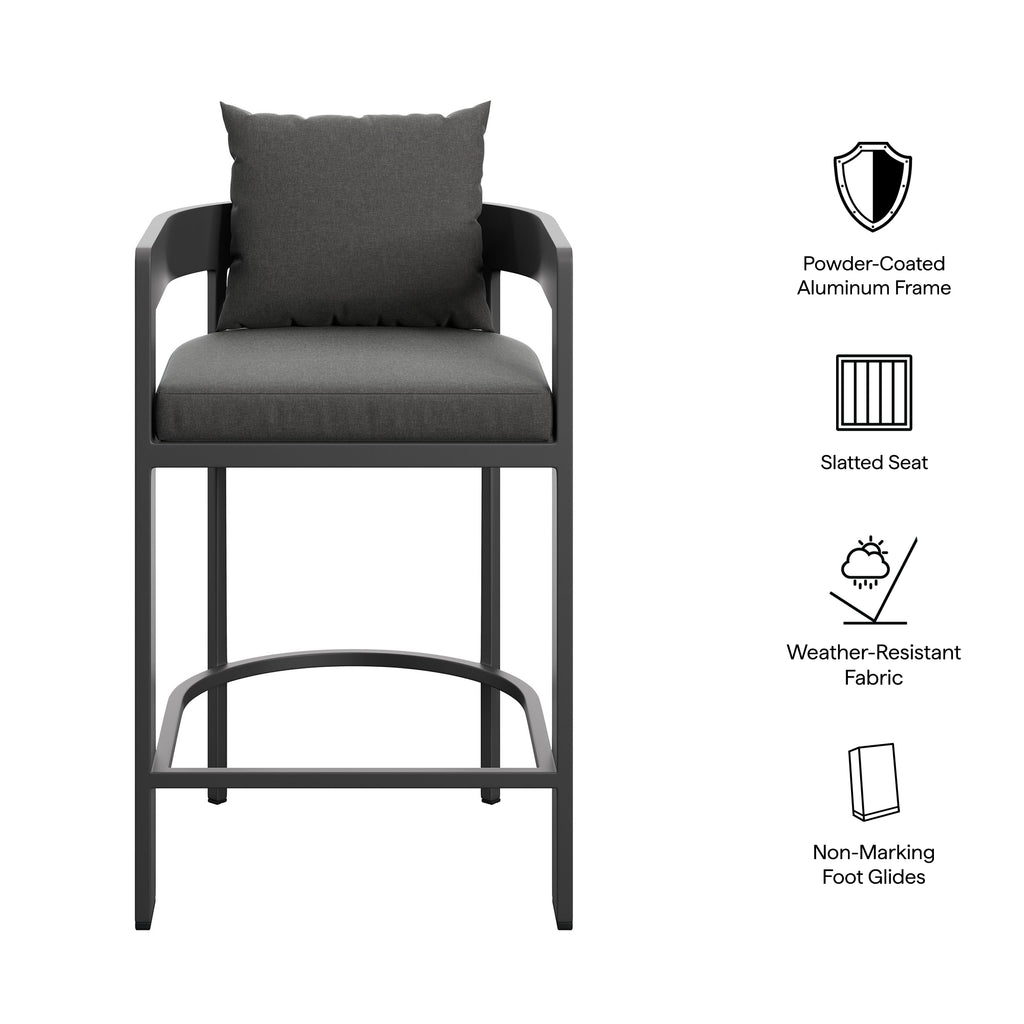 Tulsa Outdoor Aluminum Counter Stool