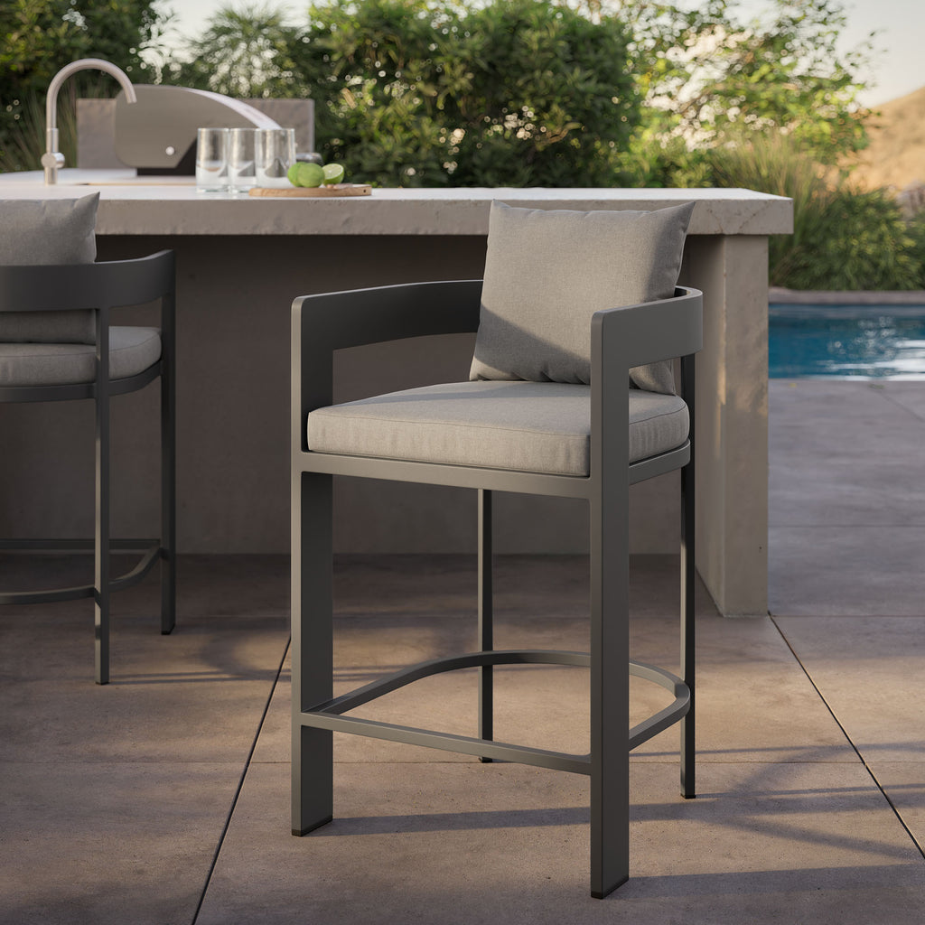 Tulsa Outdoor Aluminum Counter Stool