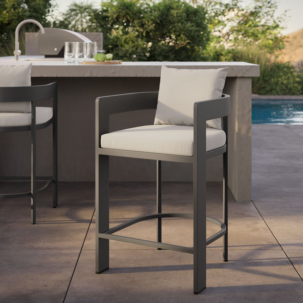 Tulsa Outdoor Aluminum Counter Stool