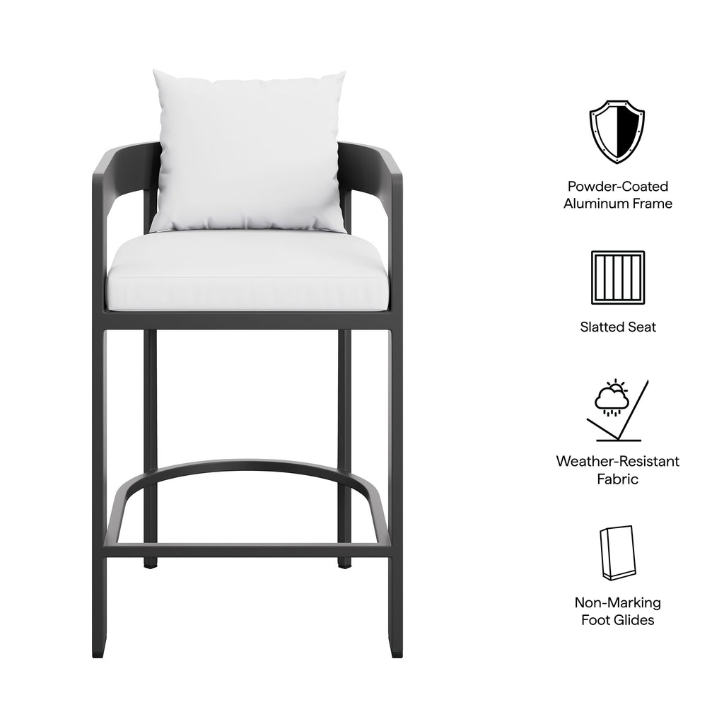 Tulsa Outdoor Aluminum Counter Stool