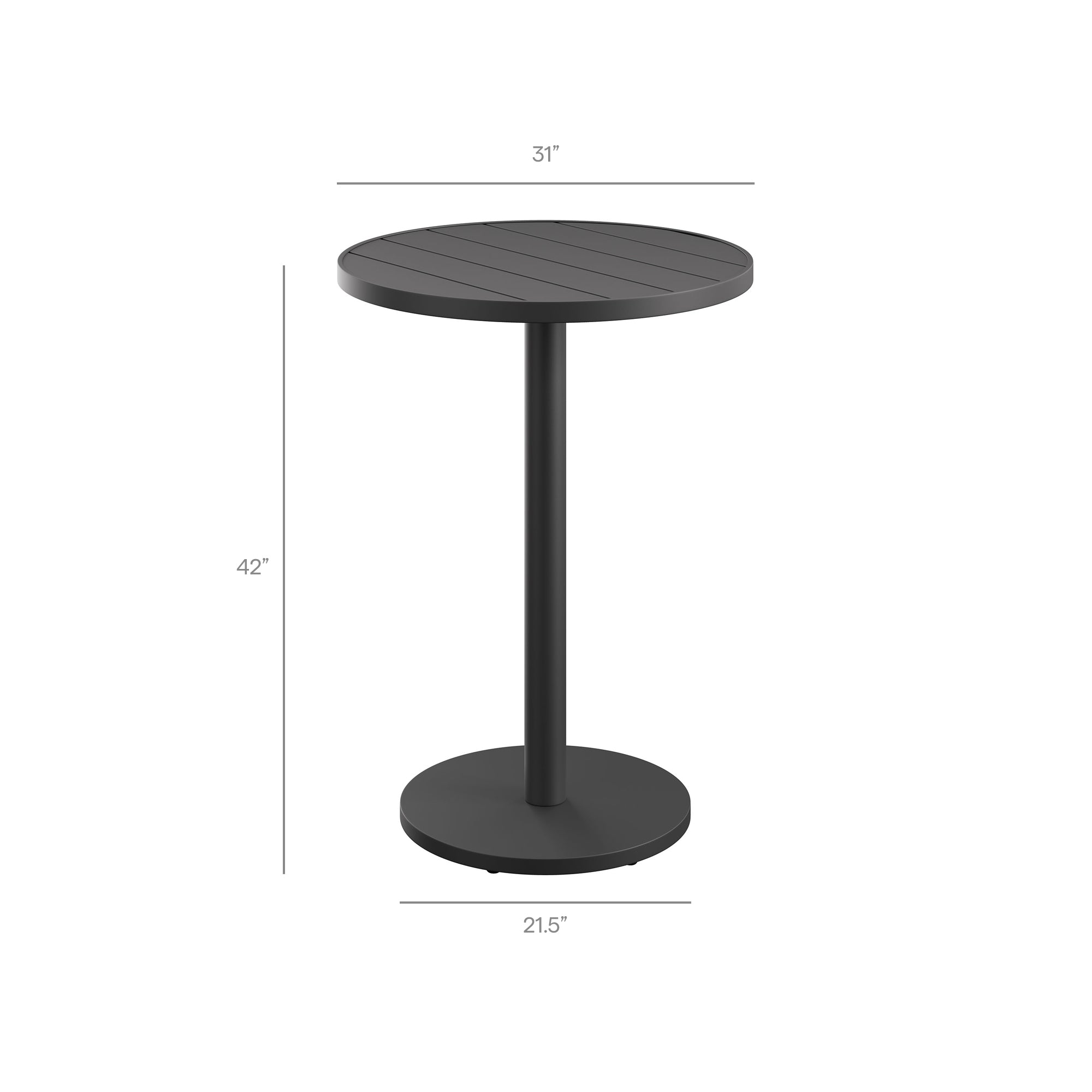Tulsa 3 Piece Aluminum Bar Cocktail Set