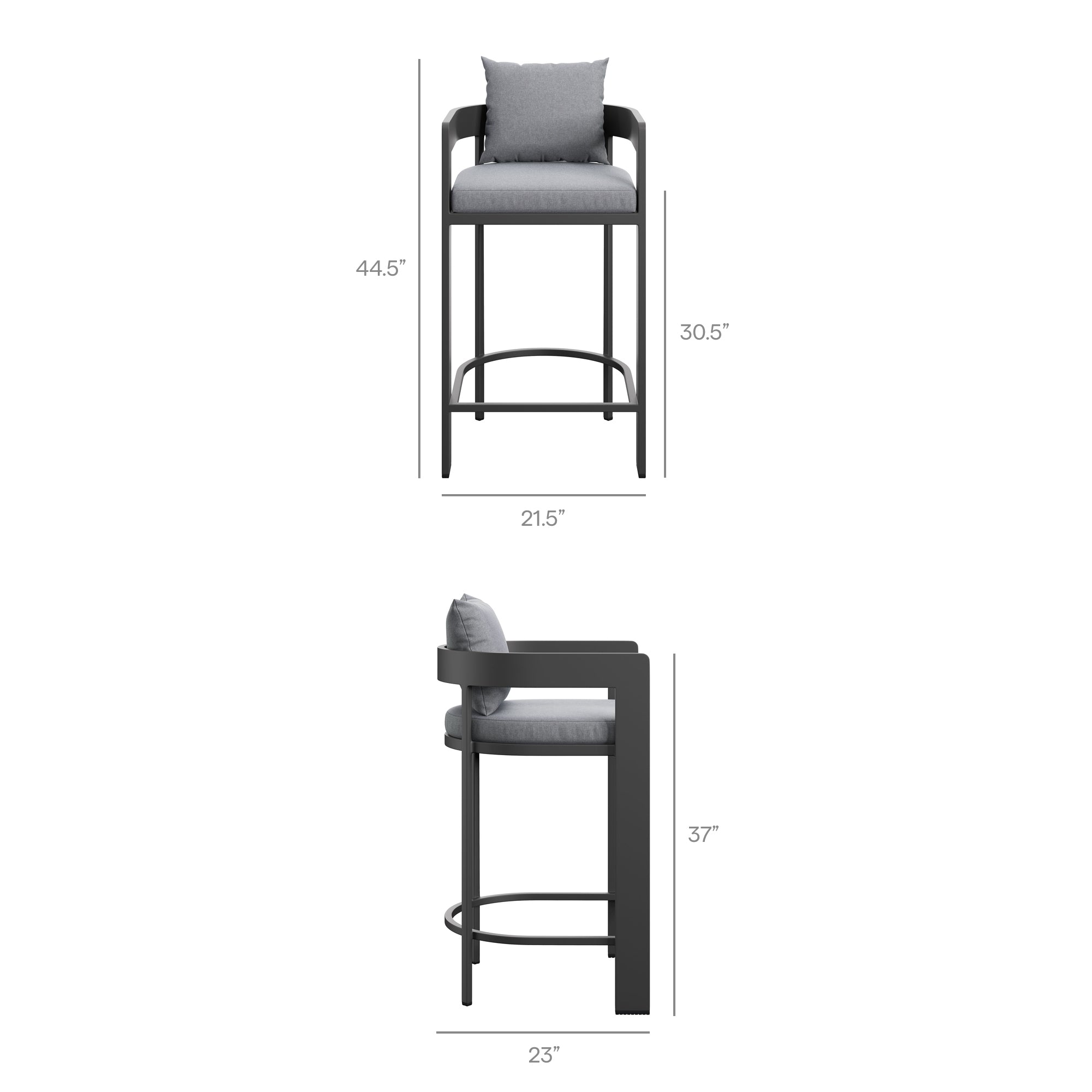 Tulsa 3 Piece Aluminum Bar Cocktail Set