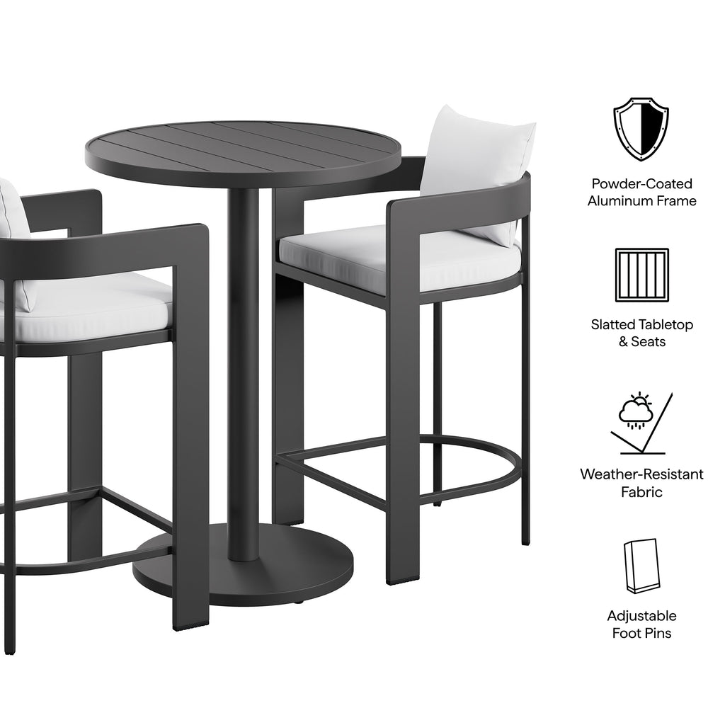Tulsa 3 Piece Aluminum Bar Cocktail Set